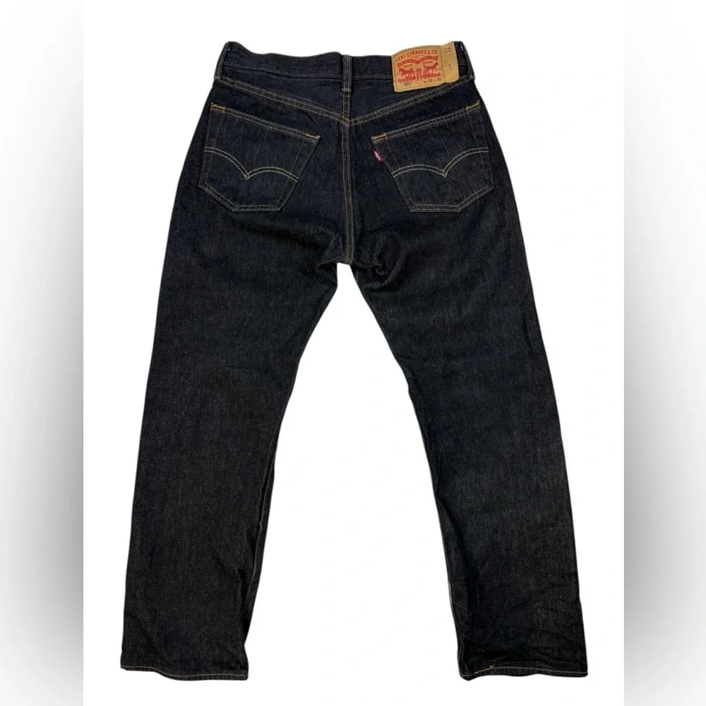 Levi's Men's 501 XX Original Shrink to Fit Button Fly Jeans in Black- Size 32x30